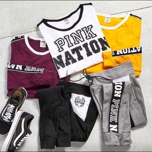 PINK Nation Campus Leggings (Gray)